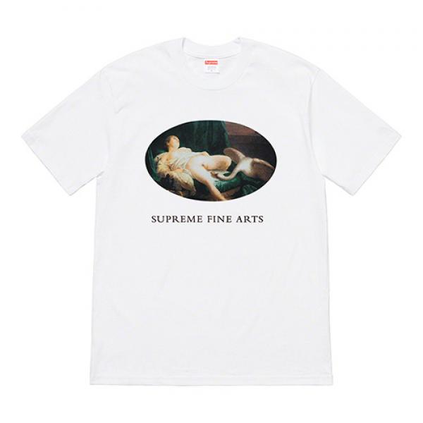 LEDA AND THE SWAN TEE-WHITE