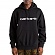 (I026270) HOODED CARHARTT SWEATSHIRT-BLACK/WHITE