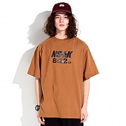 NSTK 822 SPLIT TEE BROWN