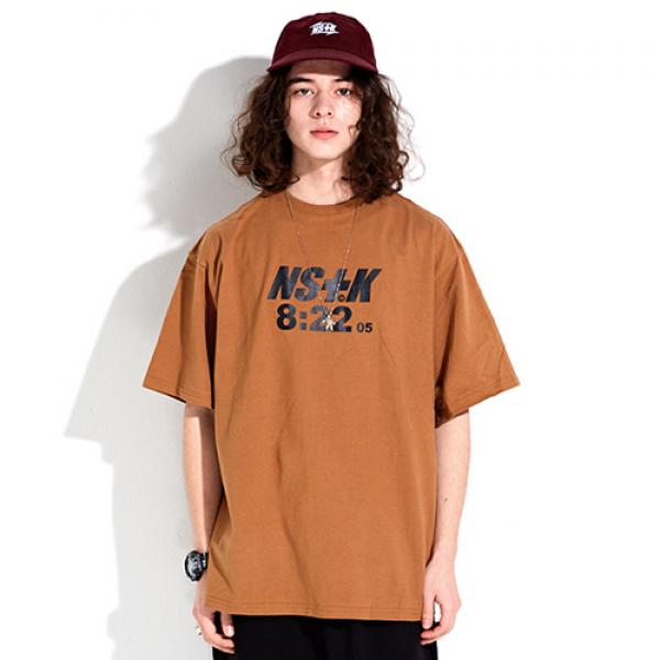NSTK 822 SPLIT TEE BROWN