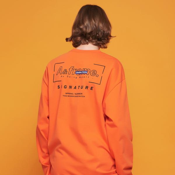 SIGNATURE LOGO LONG SLEEVE (ORANGE)