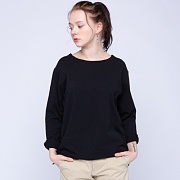 [ϸ] BOAT NECK SIMPLE TEE ()