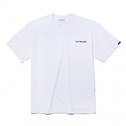 (ST02) M/G SMALL SIGN LOGO T-SHIRTS -WHITE