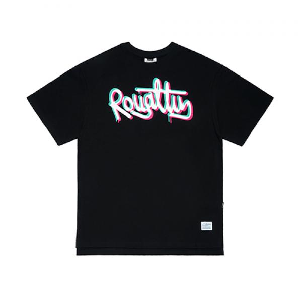 STIGMA OVERLAP OVERSIZED T-SHIRTS BLACK