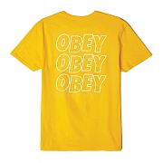 (166721489) OBEY JUMBLE LO - FI TEE-DUSTY YEL