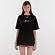 GLITTER RAINBOW LOGO T-SHIRT IH [BLACK]