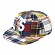 PATCHWORK MADRAS S LOGO 6-PANEL-NAVY PLAID