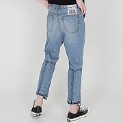 14OZ Denim damage crosse Jean