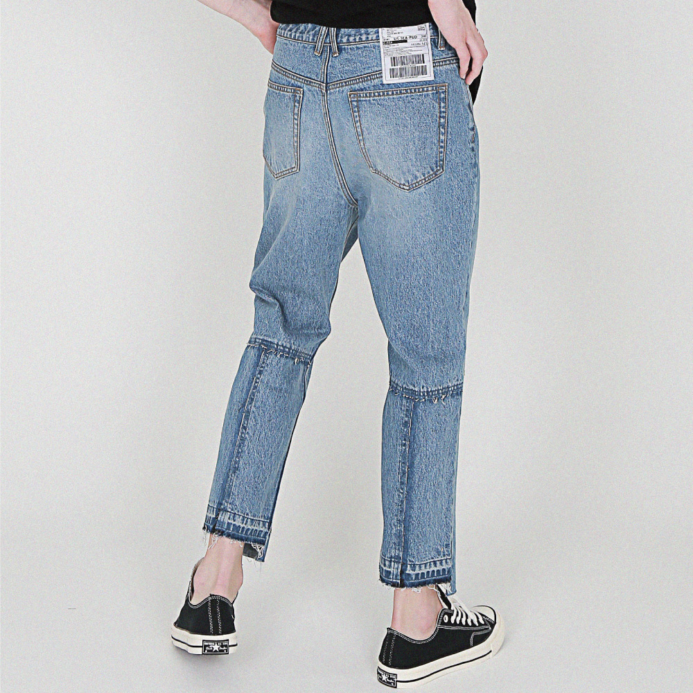 14OZ Denim damage crosse Jean