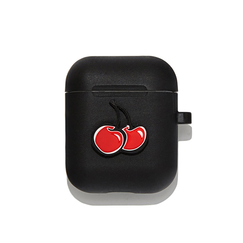 CHERRY AIRPODS CASE IA [BLACK]