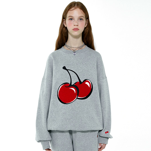 BIG CHERRY SWEATSHIRT IA [MELANGE GRAY]