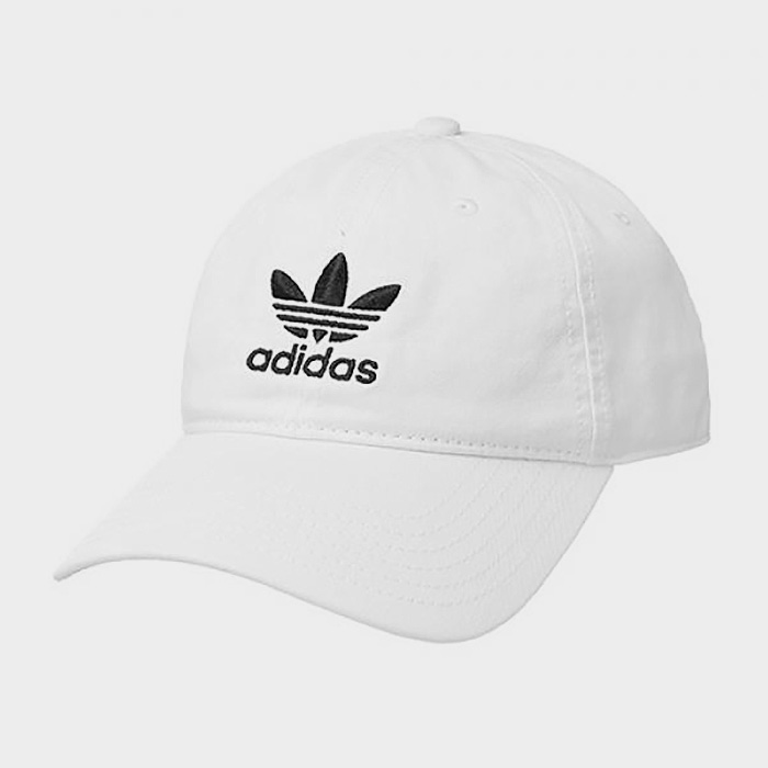 (BH7135) RELAXED STRAPBACK C1300X-WHITE/BLACK