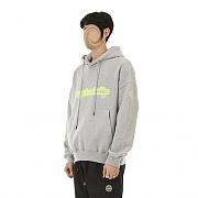 NEON LOGO HOODIE GREY