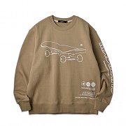 SKATEBOARD SWEATSHIRT_BEIGE