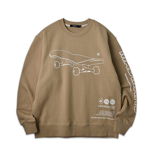 SKATEBOARD SWEATSHIRT_BEIGE