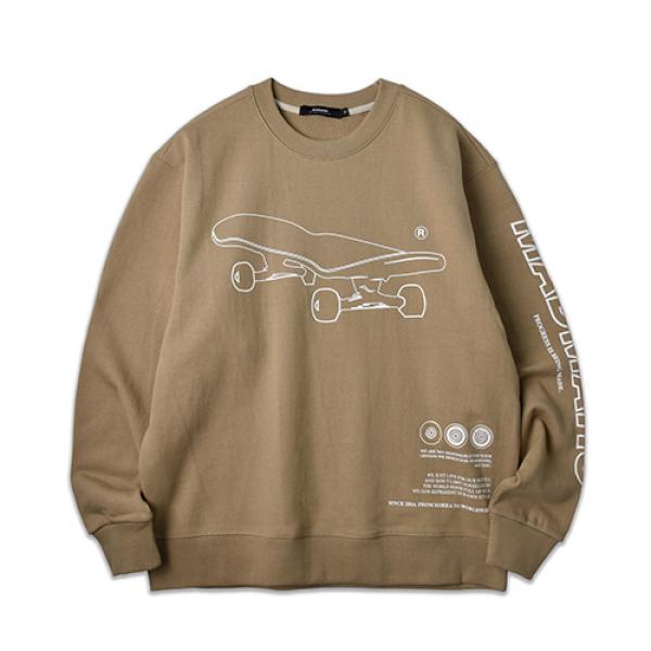 SKATEBOARD SWEATSHIRT_BEIGE
