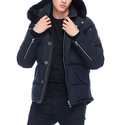 (MK2228M3Q_402) 2019  е MENS 3Q JACKET-NAVY (blk fur)