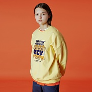 Alphabet bruin sweatshirt-yellow