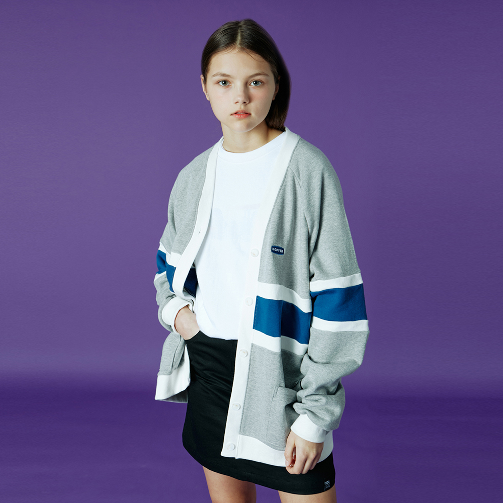 Curve Rectangle coloring cardigan-grey