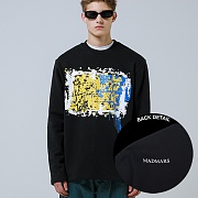 SPRINKLE PAINTING LONG SLEEVE_BLACK