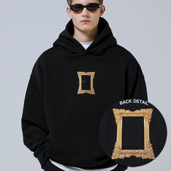 FRAME HOODIE_BLACK
