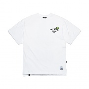 STIGMA FORK OVERSIZED T-SHIRTS WHITE
