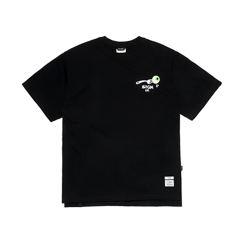STIGMA FORK OVERSIZED T-SHIRTS BLACK