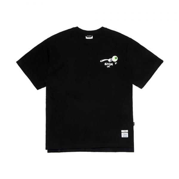 STIGMA FORK OVERSIZED T-SHIRTS BLACK