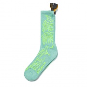 STIGMA LIGHTNING SKATE SOCKS BLUE GREEN