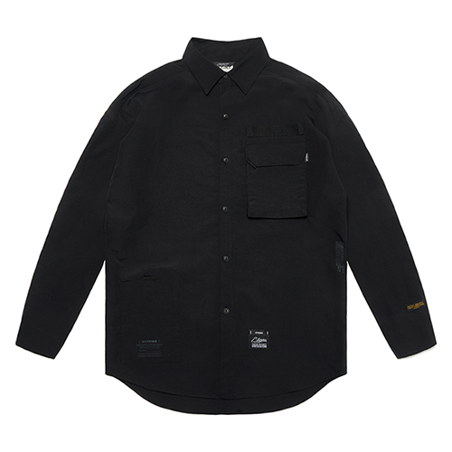 STIGMA S TECH OVERSIZED SHIRTS BLACK