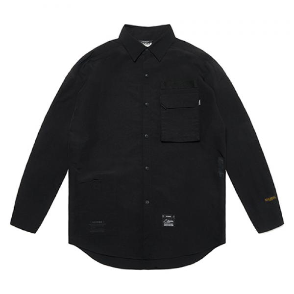 STIGMA S TECH OVERSIZED SHIRTS BLACK