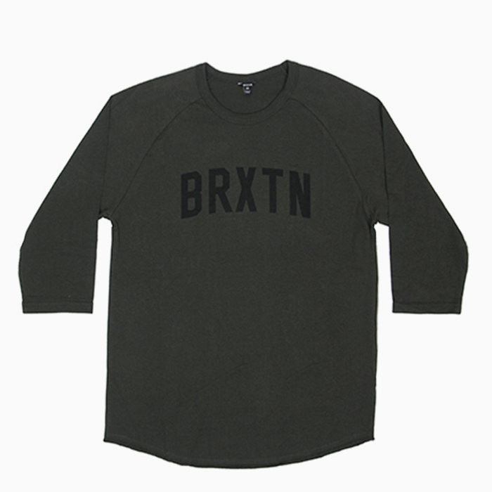 HAMILTON 3/4 SLEEVE TEE-WASHED BLACK